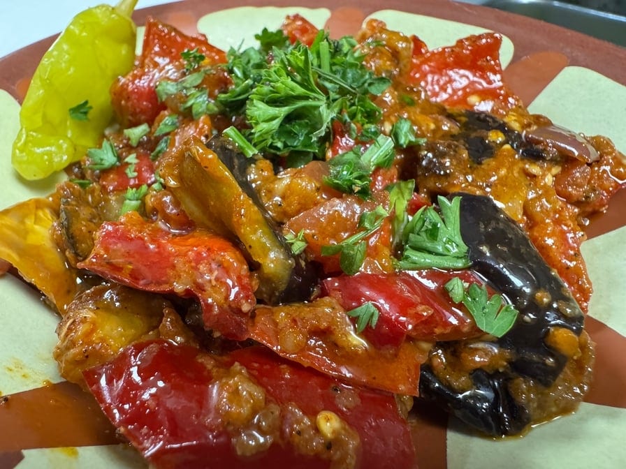 Eggplant Shakshouka.