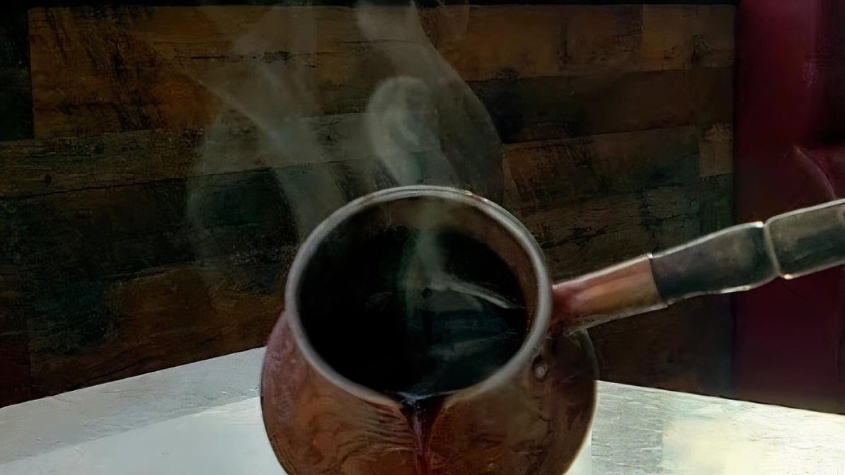 Turkish Coffee with Cardamom.