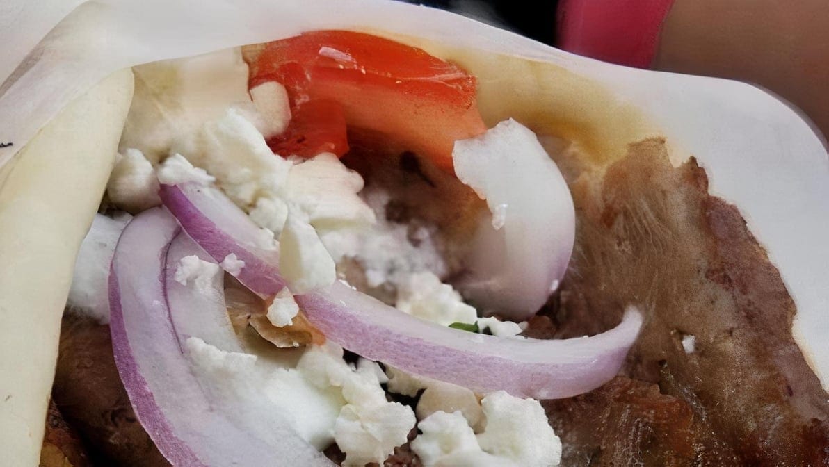 Tanoor Gyro Sandwich.